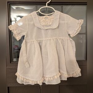 Vintage Light Blue And Lace Dress